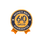 60-day money-back guarantee badge with orange and blue colors on a white background